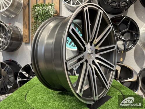 Ratlankis R18x8  5X120  ET  35  72.6  XF158  (A1031)  Grey Polished Matt (MGM)  For RACIN  (K7)  ((Rear+Front) Style Vossen )