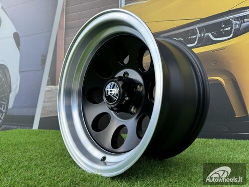 Ratlankis R15x8  5X114.3  ET  M20  83.1  XF171  Black Half Matt+Polished Lip (BLHMPL)  For 4X4  (R+K4)