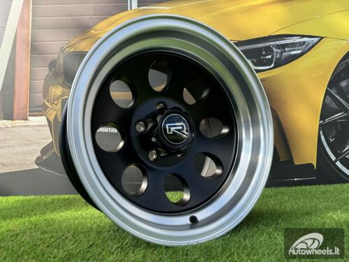 Ratlankis R15x8  5X114.3  ET  M20  83.1  XF171  Black Half Matt+Polished Lip (BLHMPL)  For 4X4  (R+K4)