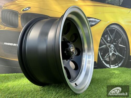 Ratlankis R15x8  5X114.3  ET  M20  83.1  XF171  Black Half Matt+Polished Lip (BLHMPL)  For 4X4  (R+K4)