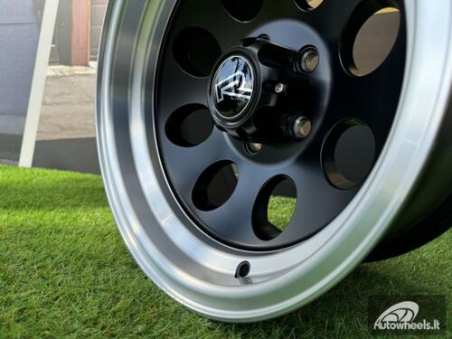 Ratlankis R15x8  5X114.3  ET  M20  83.1  XF171  Black Half Matt+Polished Lip (BLHMPL)  For 4X4  (R+K4)