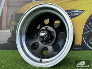 Ratlankis R15x8  5X114.3  ET  M20  83.1  XF171  Black Half Matt+Polished Lip (BLHMPL)  For 4X4  (R+K4)