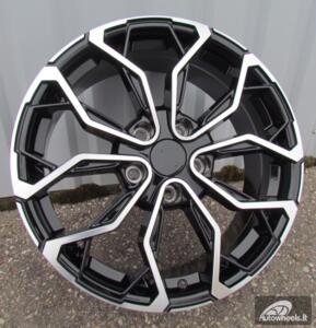 Ratlankis R17x7  4X100  ET  44  60.1  XF260  (BK1058)  Black Polished (MB)  For RENAU  (R+L1)