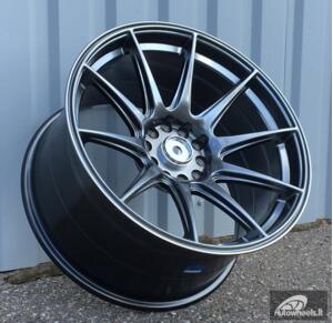 Ratlankis R18x9.75  10X114/120  ET  20  74.1  XF266  Hyper Black (HB)  For RACIN  (P2)  ( REAR+FRONT)