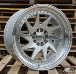 Ratlankis R20x11  5X120  ET  25  74.1  XFA39  Silver+Polished Lip (SP)  For RACIN  (K4)  (Rear+Front Style ROTIFORM)