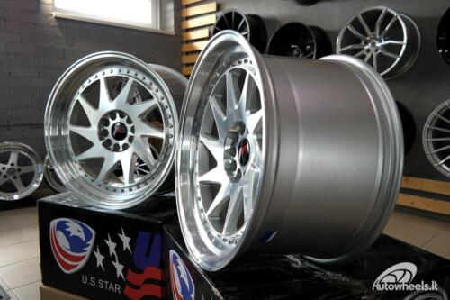 Ratlankis R20x11  5X120  ET  25  74.1  XFA39  Silver+Polished Lip (SP)  For RACIN  (K4)  ( Style ROTIFORM)