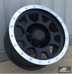 Ratlankis R16x8  5X139.7  ET  M25  110.5  XFC13  Black Half Matt (BLHM)  For 4X4  (R)