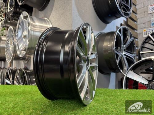 Ratlankis R16x7  5X112  ET  45  57.1  XFC61  (BK5182)  Hyper Black (HB)  For VW  (R+K2+P)