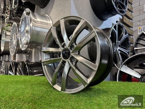 Ratlankis R16x7  5X112  ET  45  57.1  XFC61  (BK5182)  Hyper Black (HB)  For VW  (R+K2+P)