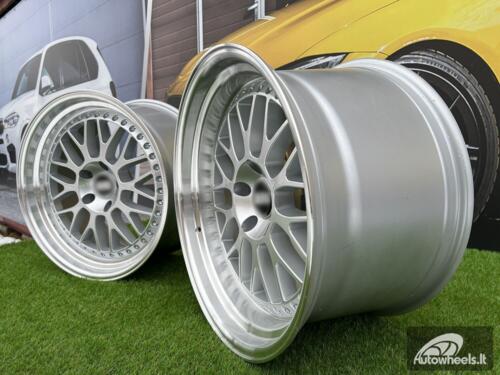 Ratlankis R19x9.5  5X120  ET  22  74.1  XFE55  Silver+Polished Lip (SP)  For BMW  (P1)  (BBS Style REAR+FRONT)