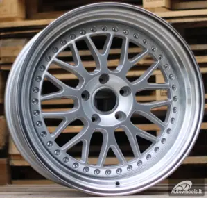 Ratlankis R19x11  5X120  ET  25  74.1  XFE55  Silver+Polished Lip (SP)  For BMW  (P1)  (BBS Style REAR+FRONT)