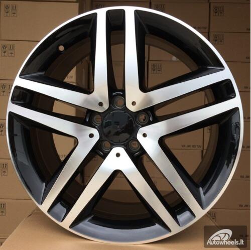 Ratlankis R19x8  5X112  ET  52  66.6  XFE69  Black Polished (MB)  For MER  (K4)  ((Max load 980kg))