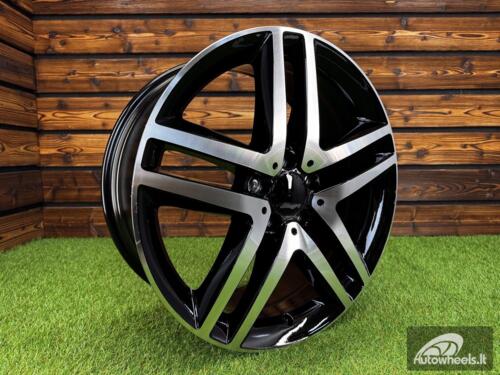 Ratlankis R19x8  5X112  ET  52  66.6  XFE69  Black Polished (MB)  For MER  (P2)  (V-Class/Vito(Max load 980kg))