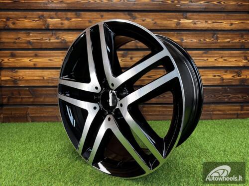 Ratlankis R19x8  5X112  ET  52  66.6  XFE69  Black Polished (MB)  For MER  (P2)  (V-Class/Vito(Max load 980kg))