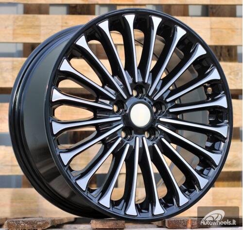 Ratlankis R18x8  5X108  ET  55  63.4  Y0056  Black Polished (MB)  For FORD  (R)