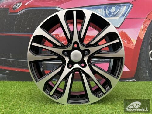 Ratlankis R17x7  5X114.3  ET  37  66.1  Y0057  Black Polished (MB)  For RENAU  (R)