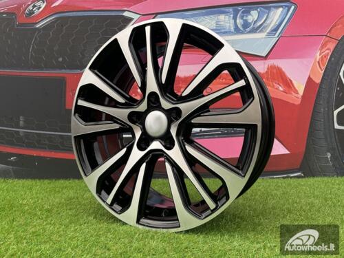 Ratlankis R17x7  5X114.3  ET  37  66.1  Y0057  Black Polished (MB)  For RENAU  (R)