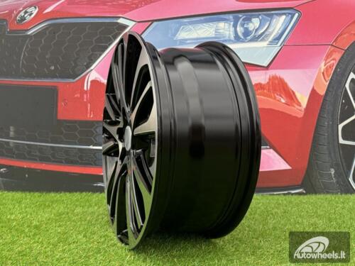 Ratlankis R17x7  5X114.3  ET  37  66.1  Y0057  Black Polished (MB)  For RENAU  (R)