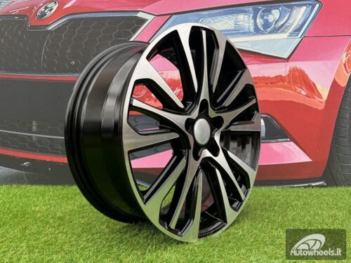 Ratlankis R17x7  5X114.3  ET  37  66.1  Y0057  Black Polished (MB)  For RENAU  (R)