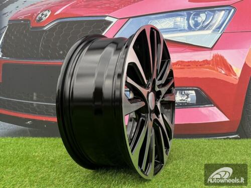 Ratlankis R17x7  5X114.3  ET  37  66.1  Y0057  Black Polished (MB)  For RENAU  (R)