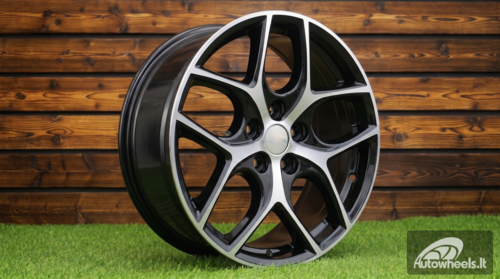 Ratlankis R17x7  5X108  ET  50  63.4  Y0058  Black Polished (MB)  For FORD  (R)
