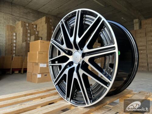 Ratlankis R19x8.5  5X112  ET  52  66.6  Y0102  Black Polished (MB)  For MER  (K2+P)  (NEW Model C-Class (Front+Rear))