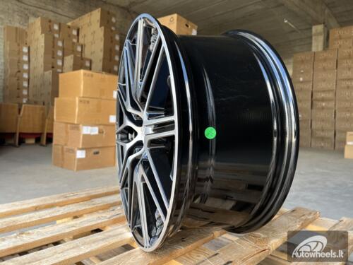 Ratlankis R19x8.5  5X112  ET  52  66.6  Y0102  Black Polished (MB)  For MER  (K2+P)  (NEW Model C-Class (Front+Rear))