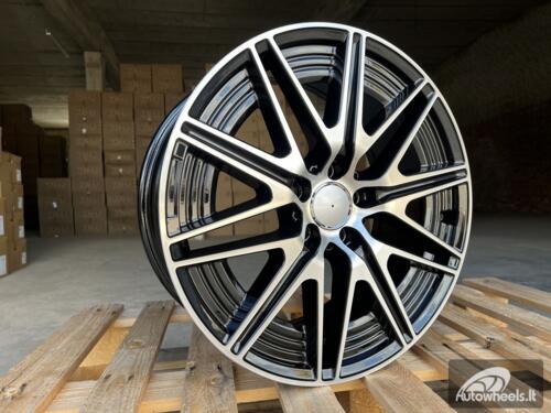 Ratlankis R19x8.5  5X112  ET  52  66.6  Y0102  Black Polished (MB)  For MER  (K2+P)  (NEW Model C-Class (Front+Rear))