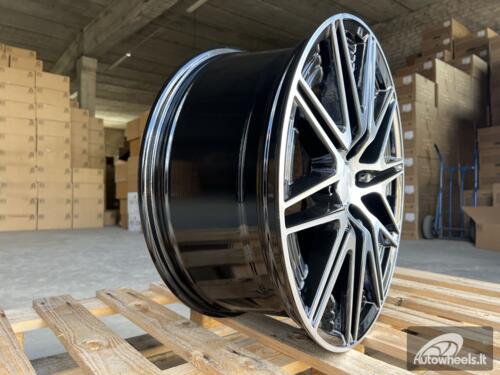 Ratlankis R19x8.5  5X112  ET  52  66.6  Y0102  Black Polished (MB)  For MER  (K2+P)  (NEW Model C-Class (Front+Rear))