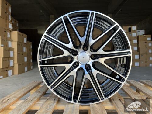Ratlankis R18x7.5  5X112  ET  40  66.5  Y0102  Black Polished (MB)  For MER  (K2+K4)  (NEW Model C-Class (Front+Rear))