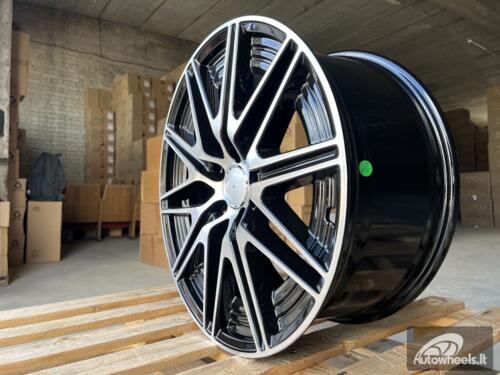 Ratlankis R18x7.5  5X112  ET  40  66.5  Y0102  Black Polished (MB)  For MER  (K2+K4)  (NEW Model C-Class (Front+Rear))