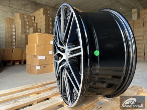 Ratlankis R18x7.5  5X112  ET  40  66.5  Y0102  Black Polished (MB)  For MER  (K2+K4)  (NEW Model C-Class (Front+Rear))