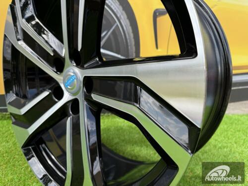 Ratlankis R18x8  5X108  ET  42  63.4  Y0143  Black Polished (MB)  For VOLVO  (P)