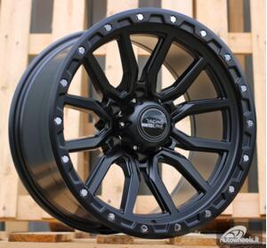 Ratlankis R18x10  6X139.7  ET  M18  110.1  Y0156  Black Half Matt (BLHM)  For 4X4  (K4)