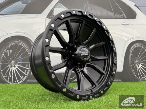 Ratlankis R18x10  6X139.7  ET  M18  110.1  Y0156  Black Half Matt (BLHM)  For 4X4  (R)
