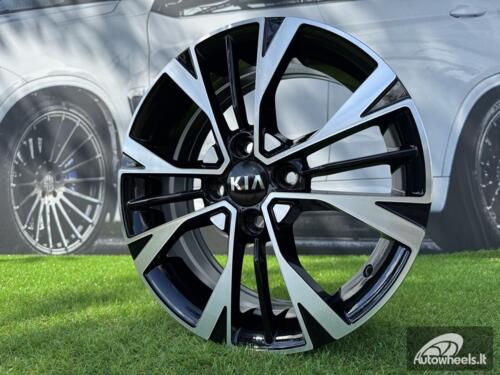 Ratlankis R15x6  4X100  ET  51  54.1  Y1127  Black Polished (MB)  For KIA  (R+L1)