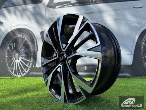 Ratlankis R15x6  4X100  ET  51  54.1  Y1127  Black Polished (MB)  For KIA  (R+L1)