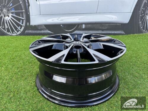 Ratlankis R15x6  4X100  ET  51  54.1  Y1127  Black Polished (MB)  For KIA  (R+L1)