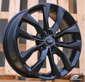 Ratlankis R17x7  5X108  ET  46  67.1  Y1144  Black Half Matt (BLHM)  For RACIN  (P)