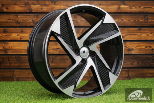Ratlankis R15x6  4X100  ET  48  54.1  Y1169  Black Polished (MB)  For HYUND  (R+L1)  (New Model)