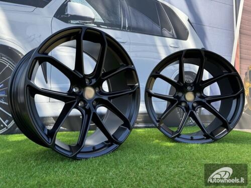 Ratlankis R21x10  5X112  ET  19  66.5  Y5985B  Black Half Matt (BLHM)  For PORCH  (K4+P)  ((Front+Rear) NEW Model)