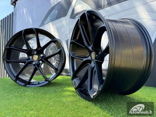 Ratlankis R21x9.5  5X112  ET  26  66.5  Y5985B  Black Half Matt (BLHM)  For PORCH  (K4)  ((Front+Rear) NEW Model)