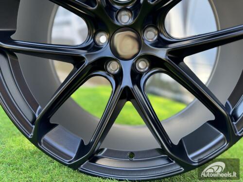Ratlankis R21x9.5  5X112  ET  26  66.5  Y5985B  Black Half Matt (BLHM)  For PORCH  (K4+P)  ((Front+Rear) NEW Model)