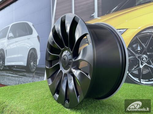 Ratlankis R20x9  5X114.3  ET  40  64.1  YS214  Black Half Matt (BLHM)  For TESLA  (P2+K2)  (HYBRID FORGED (Model Y))