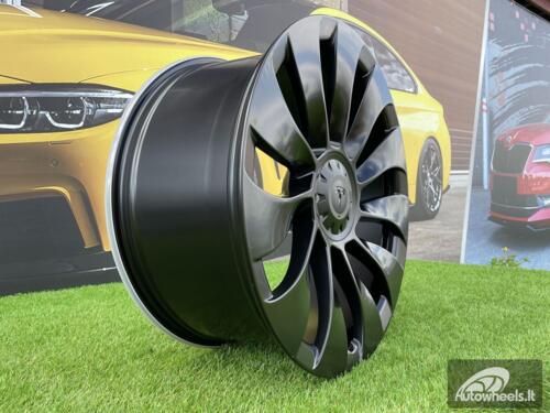Ratlankis R18x8.5  5X114.3  ET  40  64.1  YS214  Black Half Matt (BLHM)  For TESLA  (K4)  (HYBRID FORGED (Model 3))