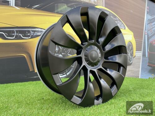 Ratlankis R18x8.5  5X114.3  ET  40  64.1  YS214  Black Half Matt (BLHM)  For TESLA  (K4+P)  (HYBRID FORGED (Model 3))