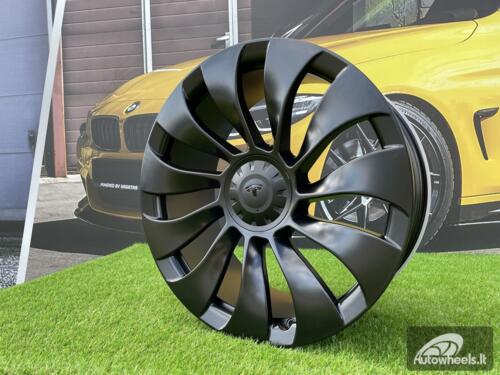 Ratlankis R18x8.5  5X114.3  ET  40  64.1  YS214  Black Half Matt (BLHM)  For TESLA  (K4+P)  (HYBRID FORGED (Model 3))