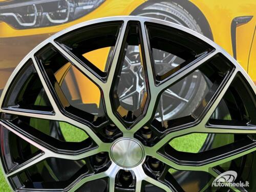 Ratlankis R18x8  5X112  ET  40  66.5  B5812  Black Polished (MB)  For RACIN  (P+R)  (Style Vossen)