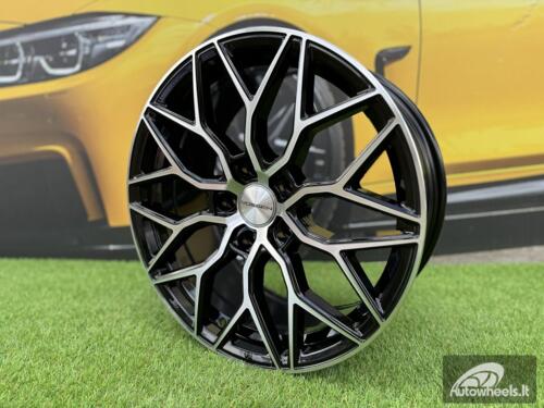 Ratlankis R18x8  5X120  ET  40  72.6  B5812  Black Polished (MB)  For RACIN  (P2)  (STYLE VOSSEN)