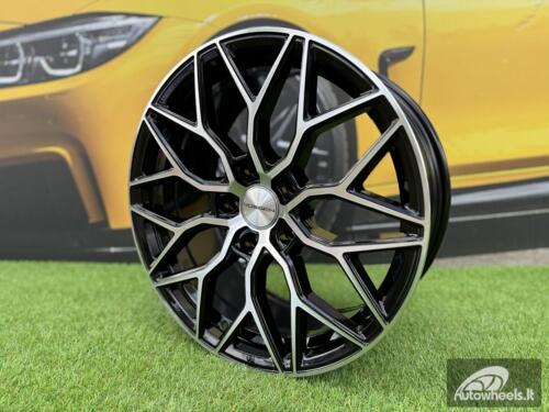 Ratlankis R18x8  5X120  ET  40  72.6  B5812  Black Polished (MB)  For RACIN  (Z7)  (STYLE VOSSEN)